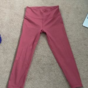 Zella Pink leggings. Size: Medium. Cropped